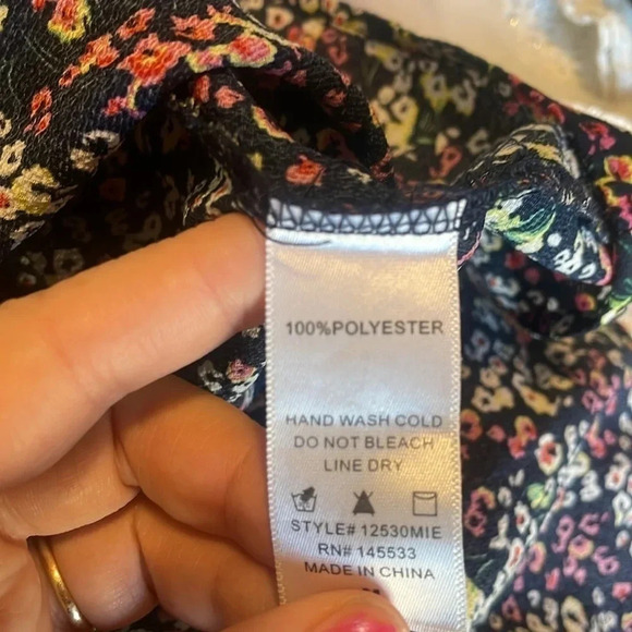 W5 floral peplum blouse Medium - Picture 6 of 6